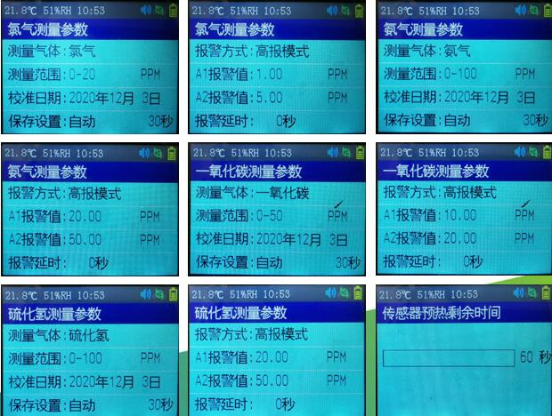 氧氣測(cè)量?jī)x自檢界面 氧氣測(cè)量?jī)x自檢界面